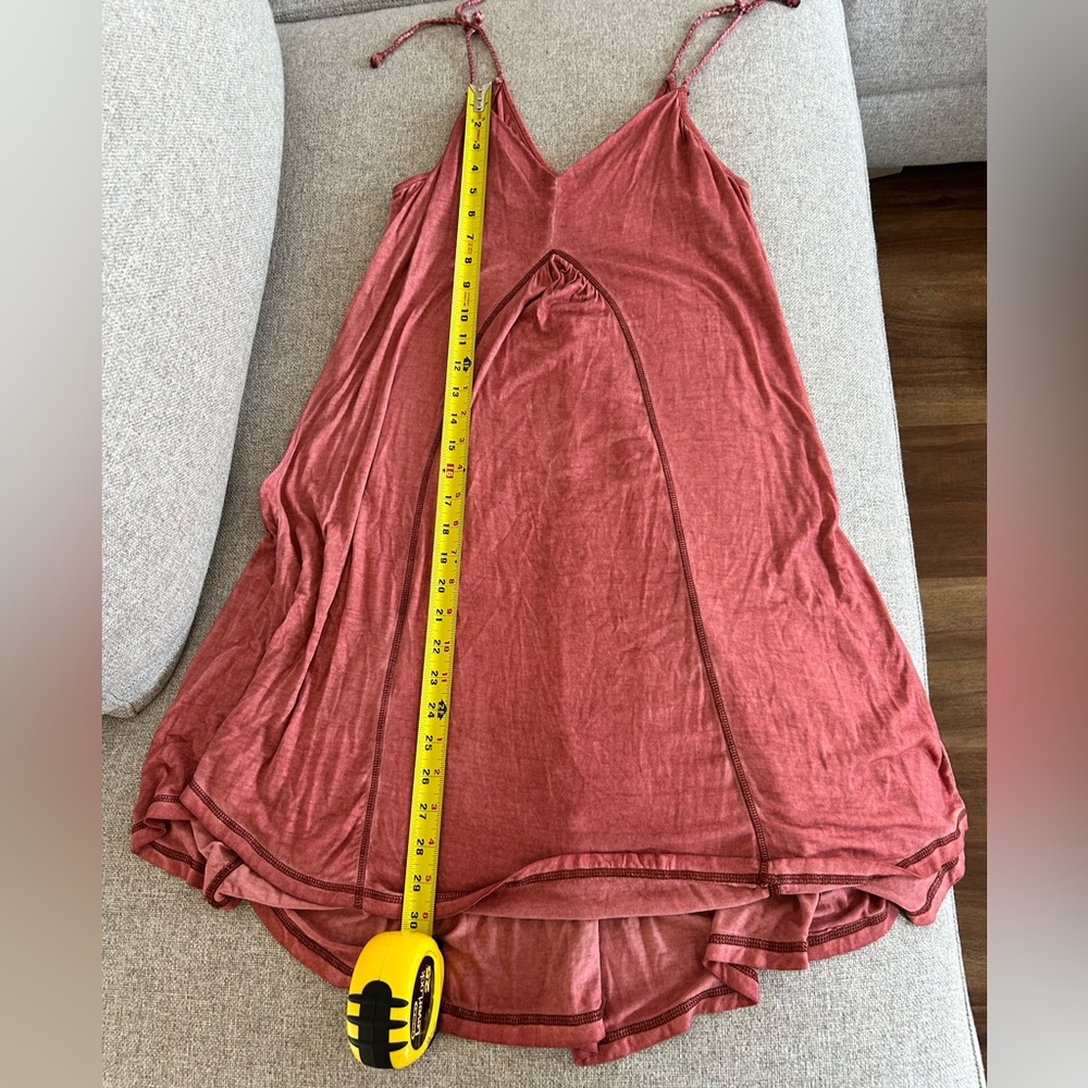 Mur Mur dusty rose flowy dress braided straps size M - Picture 5 of 6